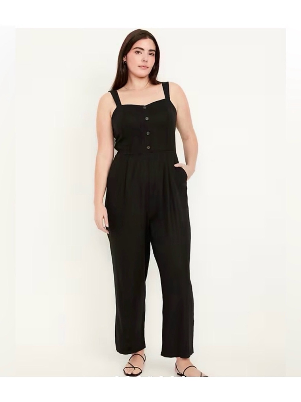 Old Navy Button-Front Linen-Blend
Cami Jumper